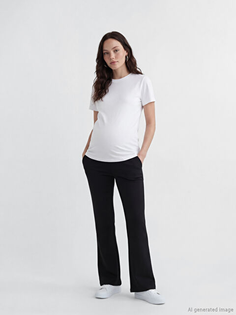 LCWAIKIKI Maternity Žena CRNA Tajice - S64363Z8-CVL