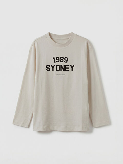 LCW Kids تيشيرت كم طويل ياقة دائرية للأولاد - S64388Z4-FWM