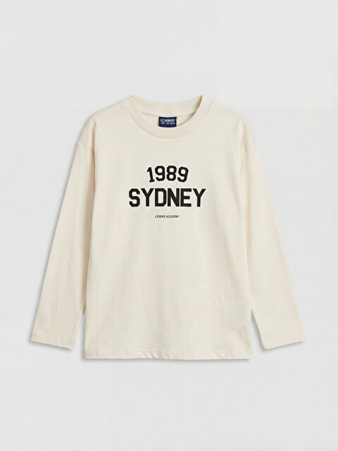 LCW Kids Crew Neck Long Sleeve Boys' T-Shirt - S64388Z4-FWM