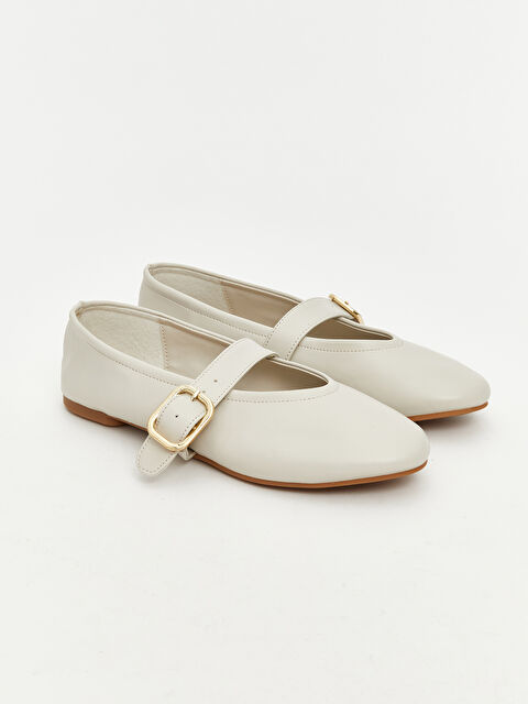 LCW STEPS Deri Görünümlü Kadın Babet - S64404Z8-FDU