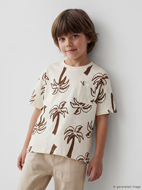 LCW Kids Bisiklet Yaka Erkek Çocuk Tişört