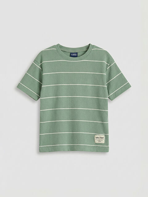 LCW baby Çizgili Bol Fit Erkek Çocuk Tişört - S64427Z1-LFQ