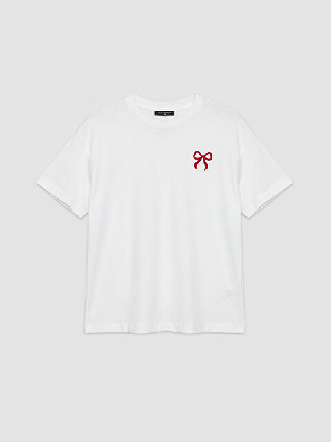 LCWAIKIKI Maternity تيشيرت أبيض امرأة