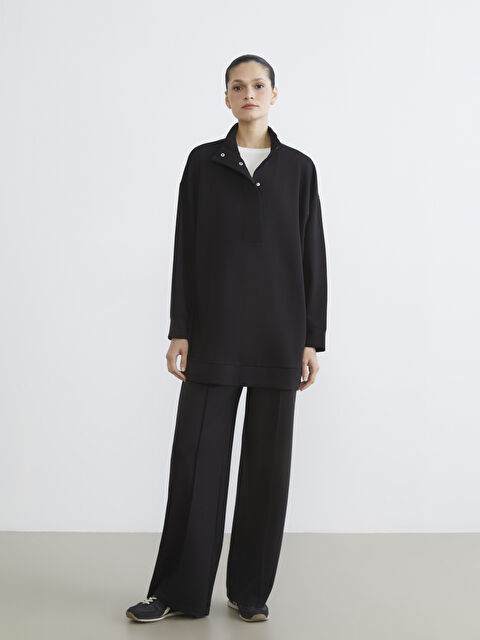 LCW Modest Soft Touch Women's Sweatpants with Elastic Waistband - S64447Z8-CVL