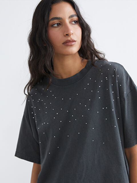 LCW Modest Woman ANTHRACITE T-Shirt
