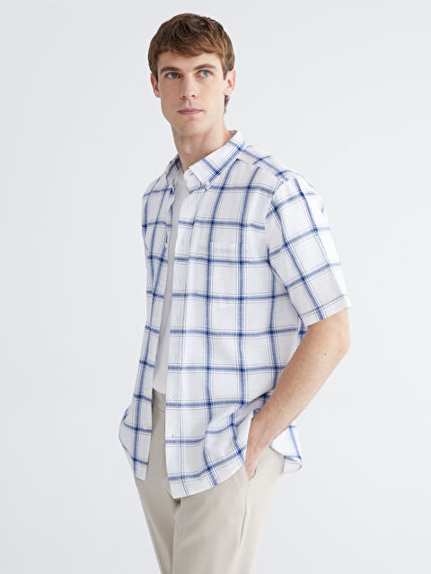 LCWAIKIKI Classic Regular Fit Kareli Erkek Gömlek - S64474Z8-LPT