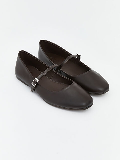 LCW STEPS Deri Görünümlü Kadın Babet - S64491Z8-HCQ