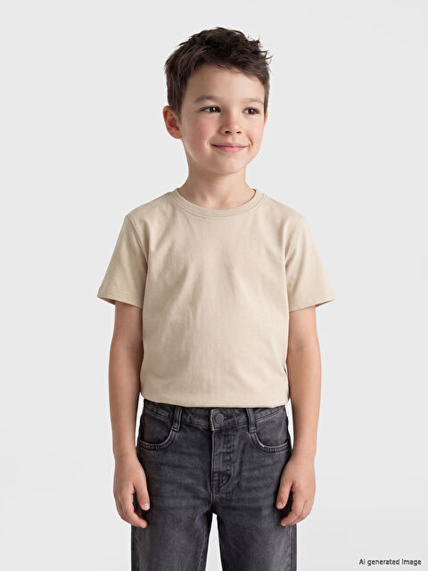 LCW Kids Basic Erkek Çocuk Tişört