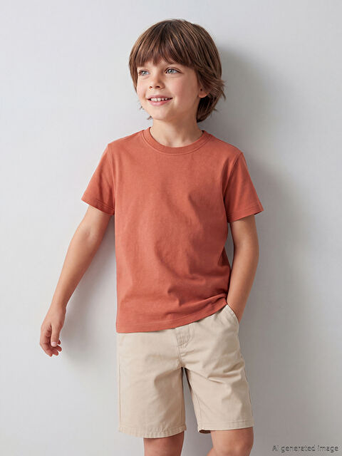 LCW Kids Bisiklet Yaka Erkek Çocuk Tişört