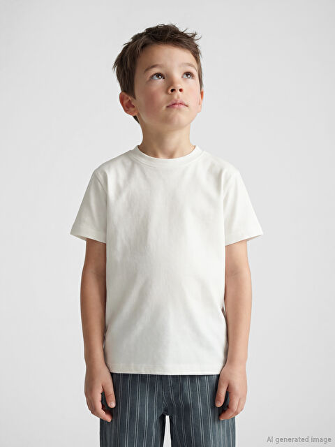 LCW Kids Basic Erkek Çocuk Tişört - S64501Z1-Q6K