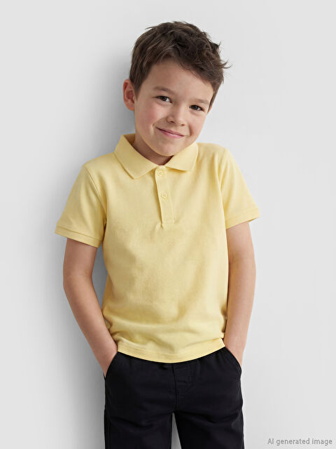LCW Kids Polo Yaka Erkek Çocuk Pike Tişört