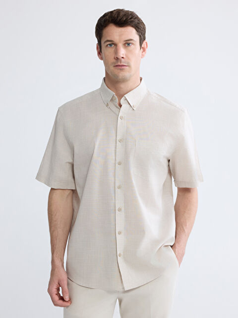 LCWAIKIKI Classic Regular Fit Poplin Men's Shirt - S64611Z8-LKQ