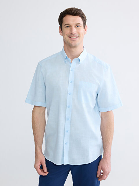 LCWAIKIKI Classic قميص بوبلين للرجال بقصة عادية - S64611Z8-LLC