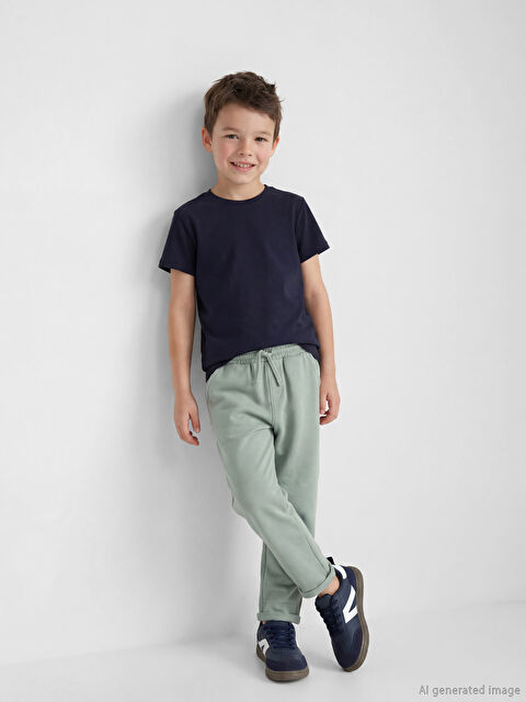 LCW Kids Beli Lastikli Erkek Çocuk Pantolon - S64645Z1-GBN