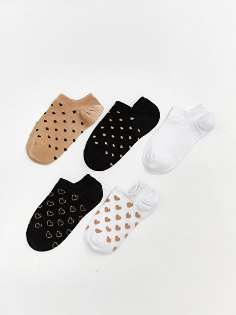 LCW DREAM Desenli Kadın Sneaker Çorap 5'li - S64735Z8-G5M