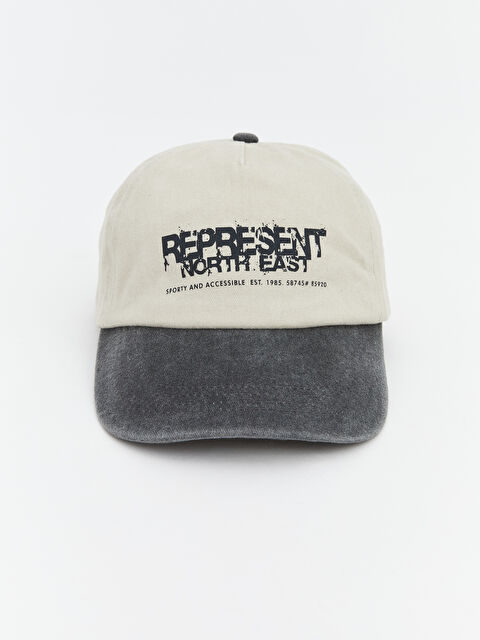 LCW ACCESSORIES Yazı Nakışlı Erkek Kep Şapka  - S64748Z8-K00