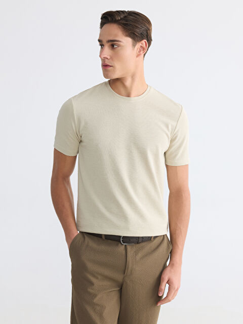 LCWAIKIKI Classic Bisiklet Yaka Erkek Tişört