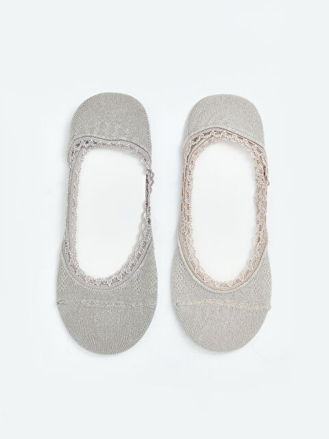 LCW DREAM Dantel Detaylı Ajurlu Kadın Babet Çorap 2'li