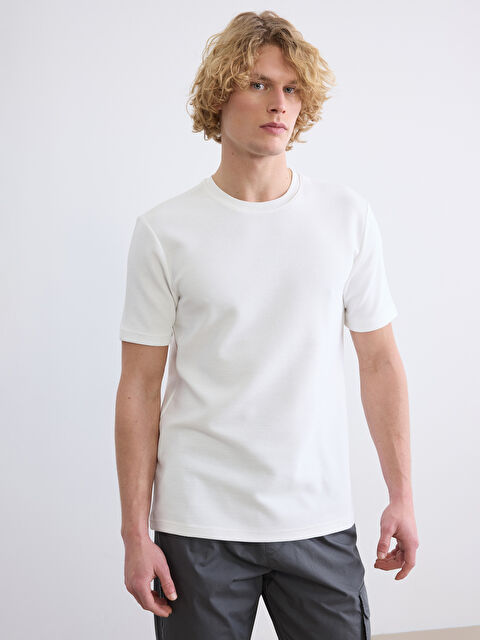 XSIDE Bisiklet Yaka Erkek Tişört - S64888Z8-R9J