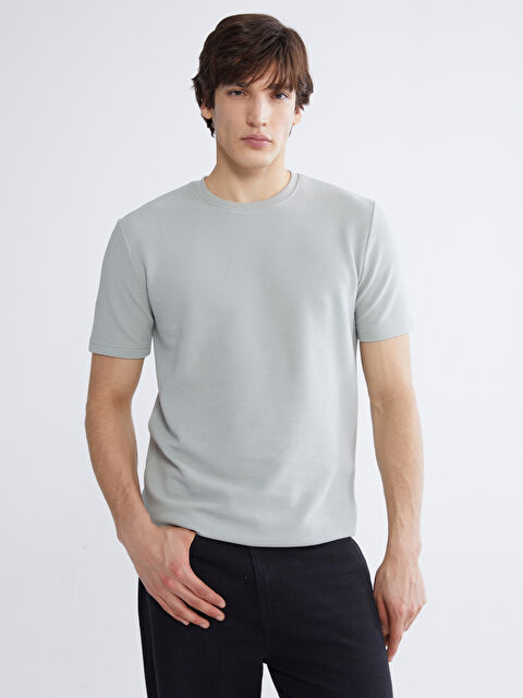 XSIDE Bisiklet Yaka Erkek Tişört - S64888Z8-ZJJ