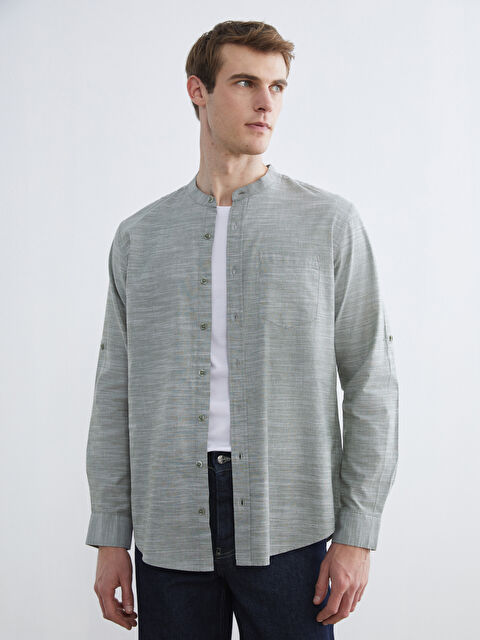 LCWAIKIKI Classic Man GREEN Shirt - S64897Z8-DBV