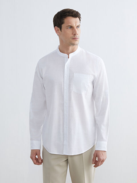 LCWAIKIKI Classic Regular Fit Poplin Men's Shirt - S64897Z8-Q6K