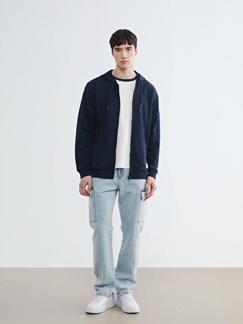 LCW Jeans بنطلون جينز كارغو رجالي بمقاس مستقيم 700 - S64947Z8-311