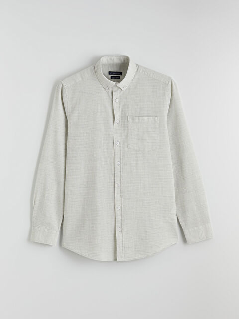 LCWAIKIKI Classic Regular Fit Armürlü Erkek Gömlek - S64993Z8-R10