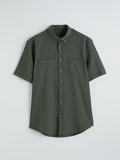 LCWAIKIKI Classic Regular Fit Armürlü Erkek Gömlek - S64994Z8-HCX