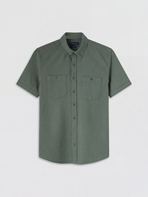 LCWAIKIKI Classic Regular Fit Armürlü Erkek Gömlek