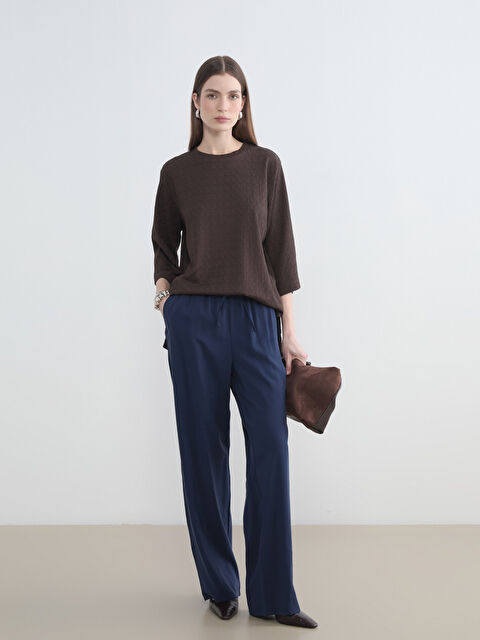 LCW Modest Beli Lastikli Kadın Pantolon