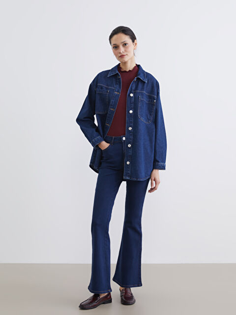 LCW Modest Mars Flare Women's Jean Pants - S65056Z8-507