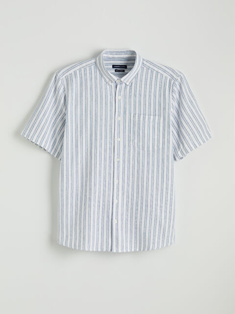 LCWAIKIKI Classic Regular Fit Çizgili Erkek Gömlek - S65073Z8-LGS