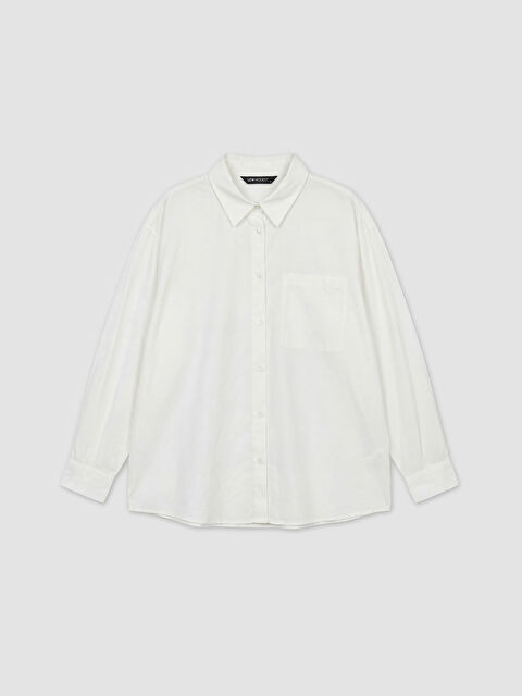 LCW Modest تونيك قميص بيج فاتح / ايكرو امرأة