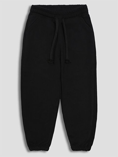 LCW Kids Boy BLACK Jogger Sweatpants - S65098Z1-CVL