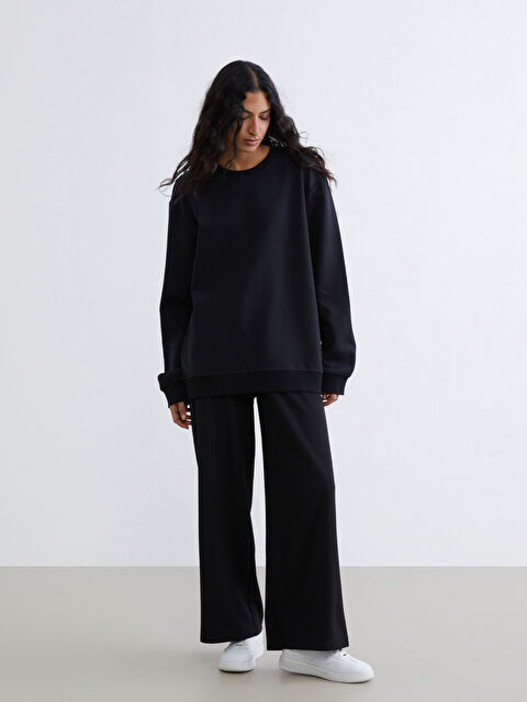 LCW Modest Women's Trousers with Elastic Waistband - S65110Z8-CVL