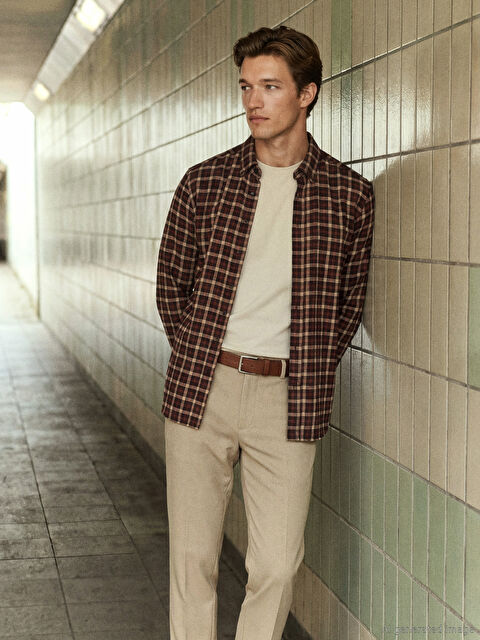 SOUTHBLUE Regular Fit Ekose Desenli Erkek Gömlek	 - S65123Z8-ZQS