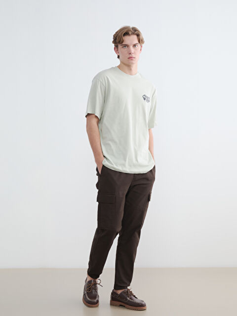 XSIDE Standart Kalıp Gabardin Erkek Kargo Pantolon