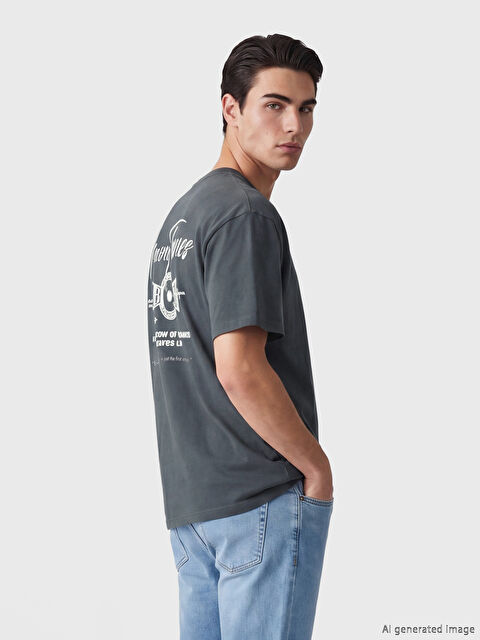 XSIDE Brooklyn ნაბეჭდი მამაკაცის მაისური