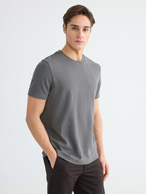 LCWAIKIKI Classic تي شيرت رمادى مختلف الدرجات رجال - S65175Z8-YP2