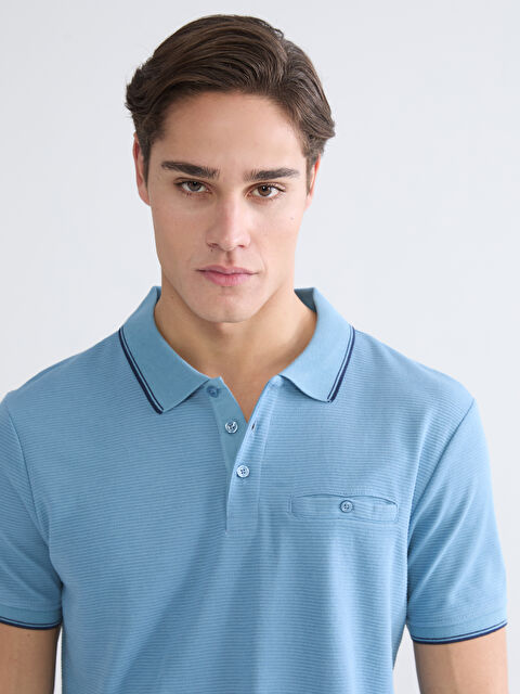 LCWAIKIKI Classic Polo Yaka Kısa Kollu Erkek Dokulu Tişört - S65176Z8-ZPP