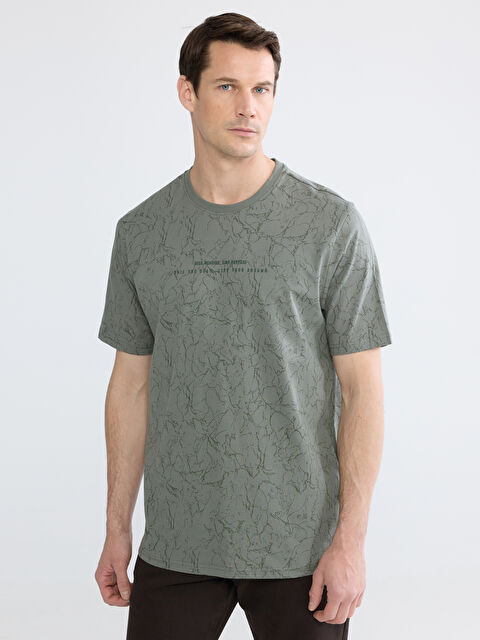 LCWAIKIKI Classic Man KHAKI T-Shirt - S65186Z8-LS5