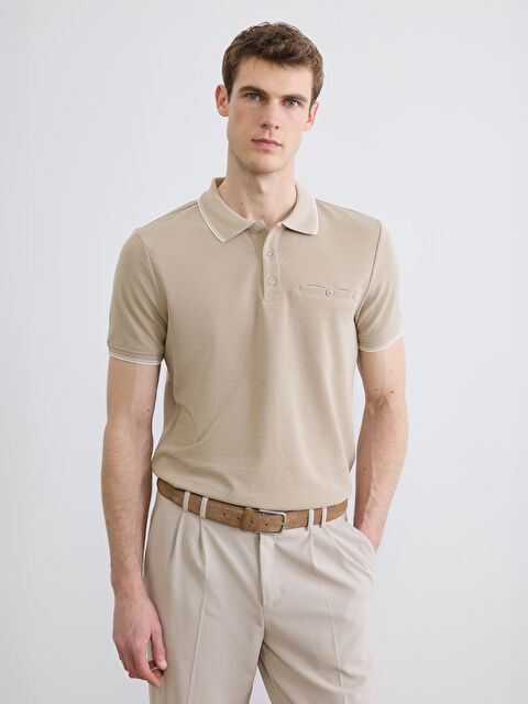 LCWAIKIKI Classic Man BEIGE T-Shirt - S65203Z8-90W