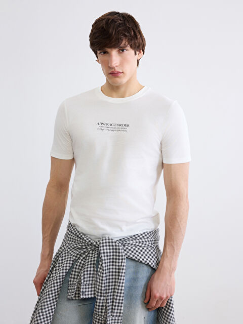 XSIDE Crew Neck Printed Men's T-Shirt - S65237Z8-R9J