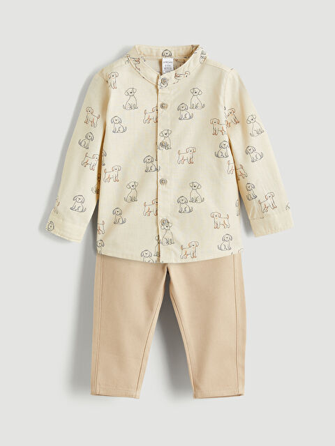 LCW baby Baby Boy ECRU Set - S65266Z1-LRB