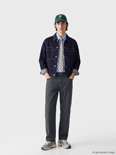 XSIDE Rahat Kalıp Gabardin Erkek Pantolon - S65282Z8-R34