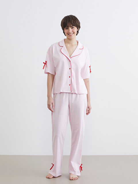 LCW Young Gömlek Yaka Kadın Pijama Takım - S65289Z8-FXK