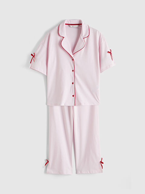 LCW Young Gömlek Yaka Kadın Pijama Takım - S65289Z8-FXK