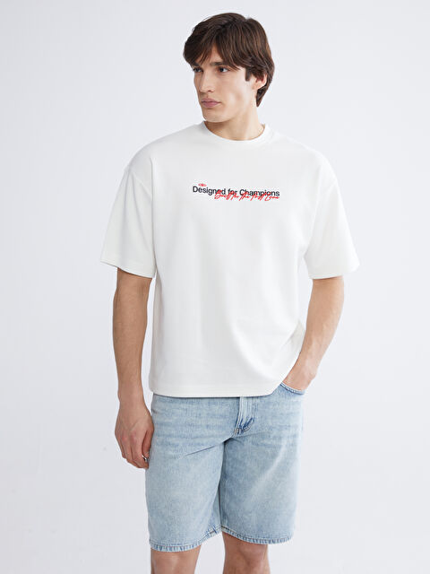 XSIDE Bisiklet Yaka Baskılı Erkek Tişört - S65306Z8-EEW