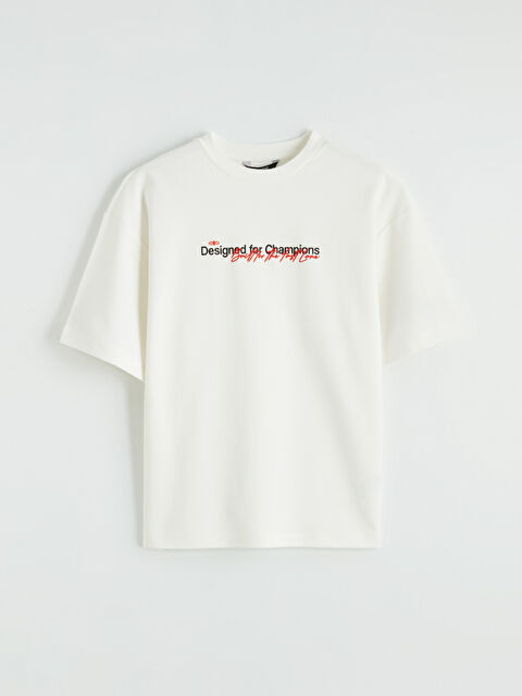 XSIDE Bisiklet Yaka Baskılı Erkek Tişört - S65306Z8-EEW